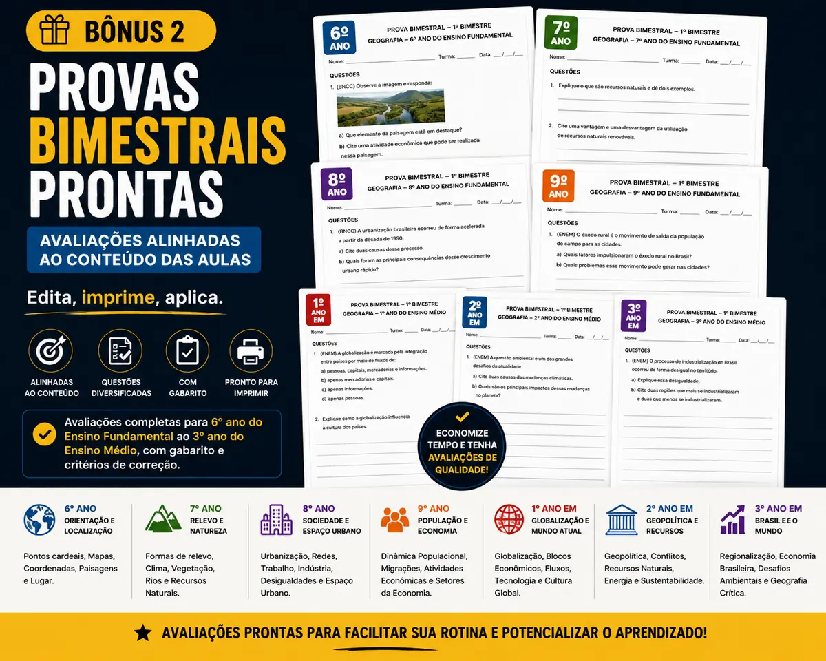 Provas Bimestrais Prontas